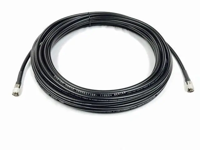 Alt view image 2 of 5 - Custom Cable Connection UHF PL259 Male to UHF PL259 Male LMR400 Times Microwave 50 Ohm Coax Low Loss Antenna Cable for Ham Radio, WLAN, CB Radio and WiFi Antenna Feeders (25 Foot)