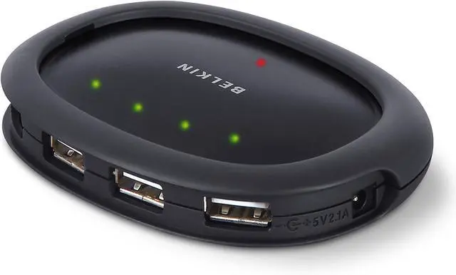Main image of Belkin Hi-Speed Stackable USB 2.0 Hub with 4 Ports (F5U234v1)