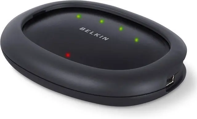 Alt view image 2 of 4 - Belkin Hi-Speed Stackable USB 2.0 Hub with 4 Ports (F5U234v1)