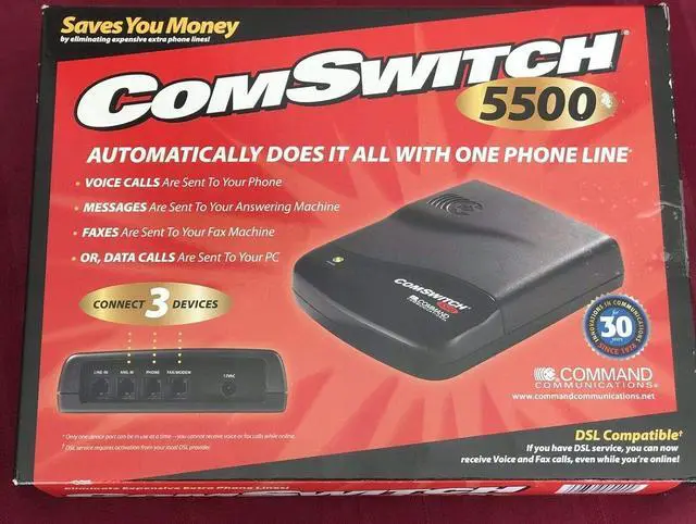 Main image of ComSwitch 5500 DSL Compatible Connect 3 Devices