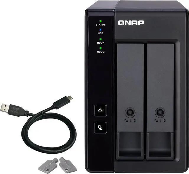 Main image of QNAP TR-002 2 Bay USB Type-C Direct Attached Storage (DAS)