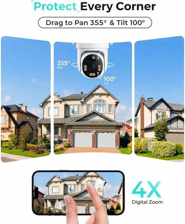 Alt view image 7 of 7 - LIWAN Cellular Security Camera Outdoor, No WiFi Security Camera, 2 Pack