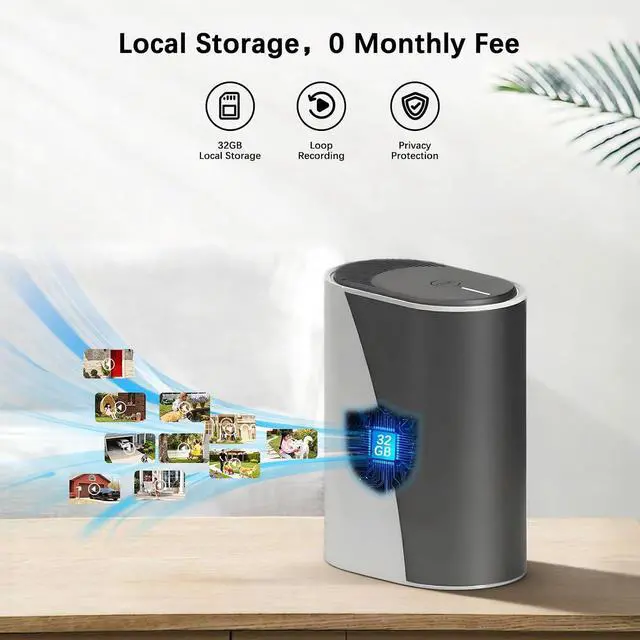Alt view image 5 of 7 - 4K Solar Security Cameras Wireless Outdoor with Dual Lens, 2 Cam Kit, No Subscription Fee, Home Security System with Color Night Vision, Auto Tracking, Motion Detection