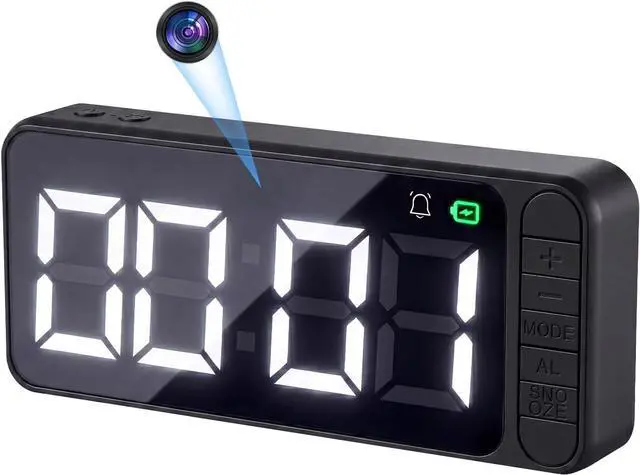 Main image of Hidden Camera Clock 4K WiFi Indoor Security Camera with Long Battery Life