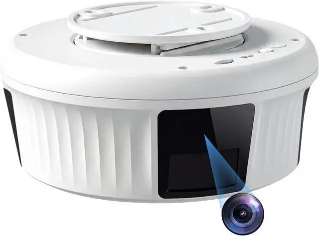 Main image of Wireless Wi-Fi Security Camera - 2K Ultra HD 360° Rotatable Mini Camera with Night Vision and PIR Motion Detection, 2.4G Wi-Fi Surveillance Cam with APP Remote Control (No smoke detection function)