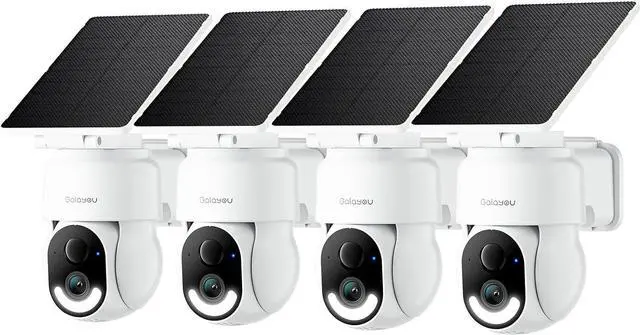 Main image of GALAYOU Security Cameras Wireless Outdoor - 2K Outside Battery Home Security Cameras for Front/Backyard, Fence with Spotlight/Siren, AI Human Detection, PIR Sensor, TF Card & Cloud Storage, R6 4 Pack