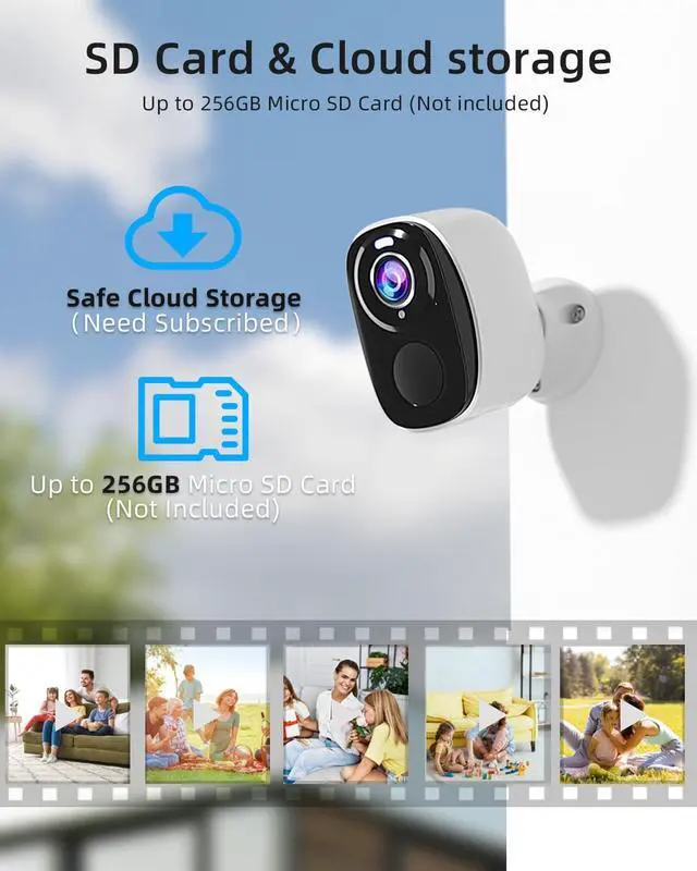Alt view image 6 of 6 - 2Pack 5G&2.4G Security Cameras Wireless Outdoor ,2K Camera for Home Security with Motion Detection Spotlight Siren Alarm WiFi Surveillance Indoor Camera, Color Night Vision, 2-Way Talk, IP65, Cloud/SD