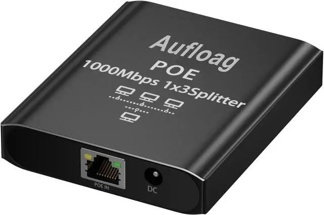 Main image of Gigabit PoE Switch 1 to 3-1000M POE Splitter 1 in 3 Out, Total 90W with 3PoE+ Extender, Compatible with Cat5/5e/6/7/8 Cable, Plug & Play, 5 Port Network Switch for PoE IP Phone Access Point