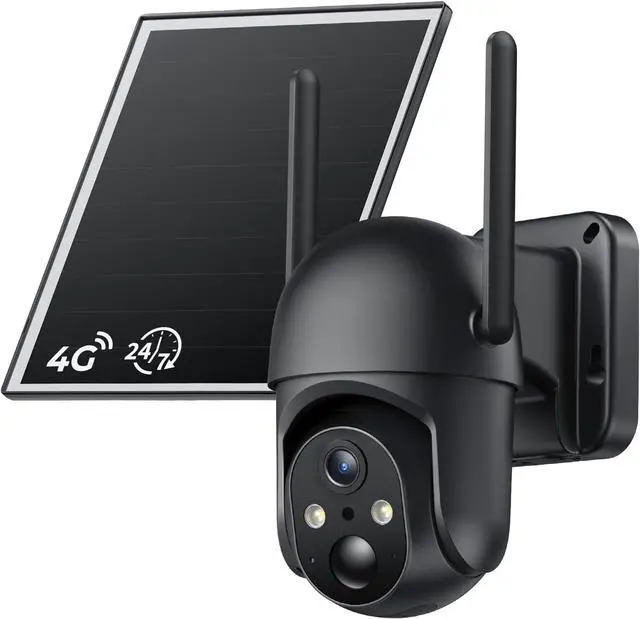 Main image of SEHMUA 4G LTE Cellular 24/7 Recording Security Camera Wireless Outdoor, Off Grid Security Cam No Wi-Fi, 2K Color Night Vision, 360° View, PIR Motion Sensor, Two-Way Talk, Built-in eSIM Card