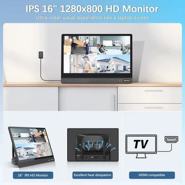 Alt view image 3 of 7 - All-in-One Security System 5MP Outdoor Wireless Security Camera System, Home WiFi Video Security Cameras Systems, Surveillance DVR Kits
