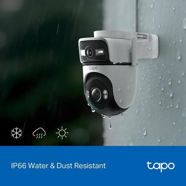 Alt view image 5 of 7 - Tapo 2K Outdoor Dual Lens Pan/Tilt Wi-Fi or PoE/DC Wired Security Camera - 165° Wide-Angle + 6mm Zoom Lens, Free Person/Vehicle Detect, 360 View, Subscription-Free SD Storage or Optional Cloud - C545D