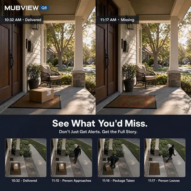 Alt view image 2 of 7 - MUBVIEW 24/7 Continuous Recording Wireless Outdoor Security Camera