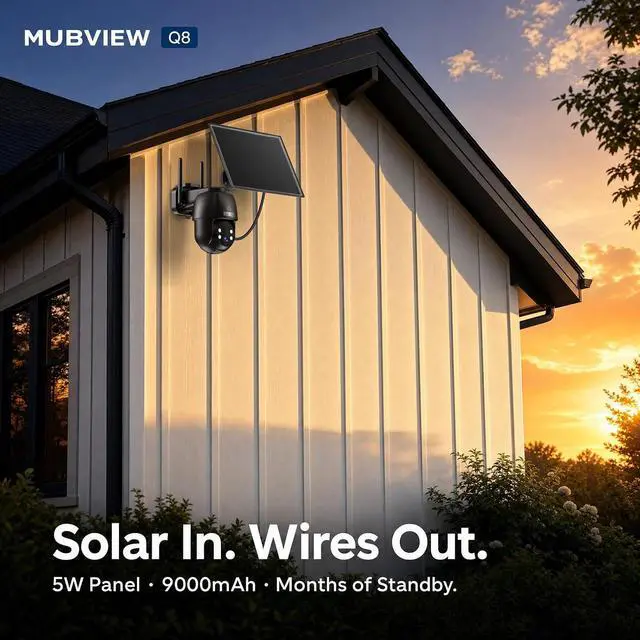 Alt view image 7 of 7 - MUBVIEW 24/7 Continuous Recording Wireless Outdoor Security Camera