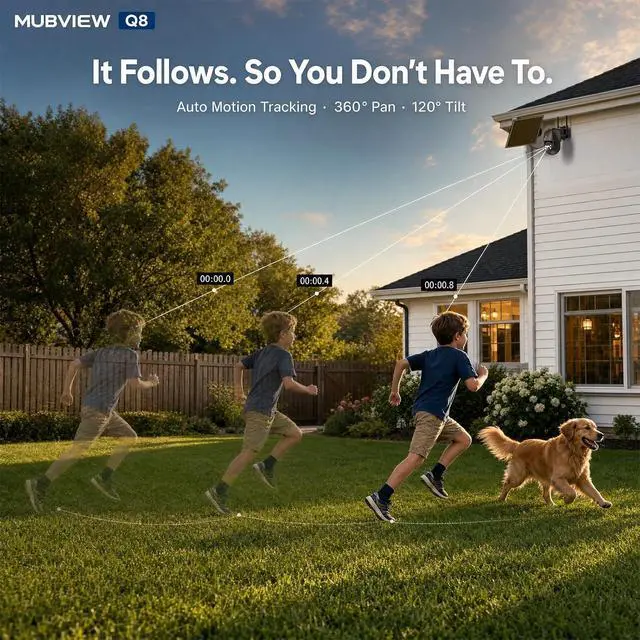 Alt view image 6 of 7 - MUBVIEW 24/7 Continuous Recording Wireless Outdoor Security Camera
