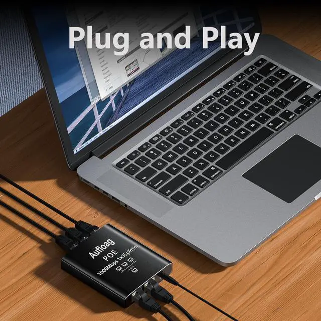 Alt view image 6 of 7 - Gigabit PoE Switch 1 to 3-1000M POE Splitter 1 in 3 Out, Total 90W with 3PoE+ Extender, Compatible with Cat5/5e/6/7/8 Cable, Plug & Play, 5 Port Network Switch for PoE IP Phone Access Point