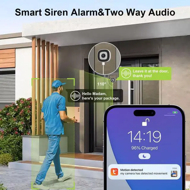 Alt view image 6 of 7 - 4MP Window Camera, 5/2.4Ghz WiFi Cameras for Home Security(2 Camera)
