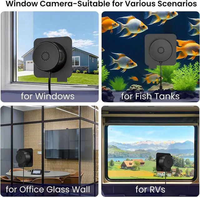 Alt view image 5 of 7 - 2 PackWindow Camera, 2K 3MP WiFi Dome Cameras for Home Security for Indoor & Outdoor Monitoring, with Full Color Starlight Night Vision, AI Human/Motion Detection, Easy Install, 24/7 Recording