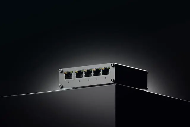 Alt view image 7 of 7 - Teltonika TSW110 TSW110000010 Industrial Unmanaged Ethernet Switch, 5X Gigabit Ethernet Ports, Layer 2 Switch, 10 Gbps Switching Capacity, DIN Rail Mountable, Plug-and-Play, North America Version
