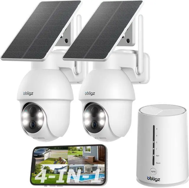 Main image of 4MP Cameras for Home Security, No Subscription, 64GB Local Storage