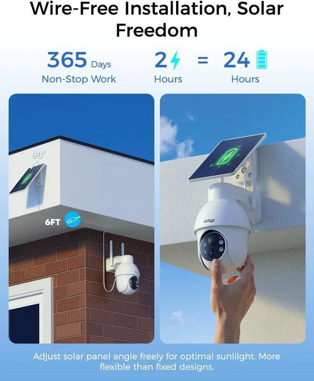 Alt view image 5 of 7 - 4MP Security Cameras System, No Subscription, 3-Cam Kit (1PCS Bullet Cam + 2PCS Dome Cam)