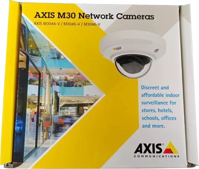 Alt view image 2 of 2 - AXIS B092573 Waterproof Dome Network Surveillance Camera, 3 W, 48 V, White
