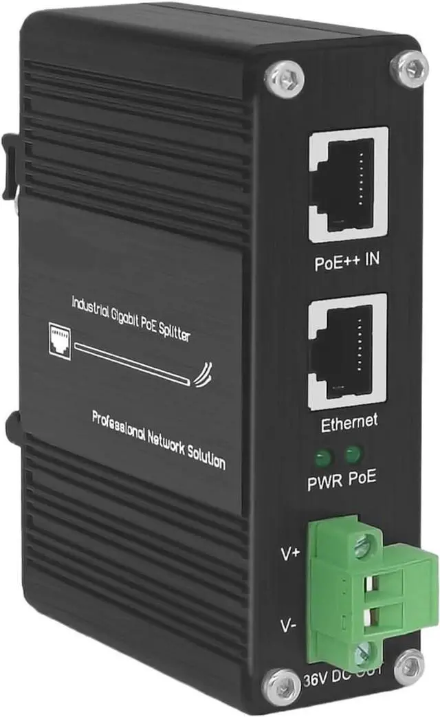 Main image of Ethernet PoE Splitter RJ45 Switching Gigabit Industrial Network Switches 802.3bt ++ Output Voltage 36DC