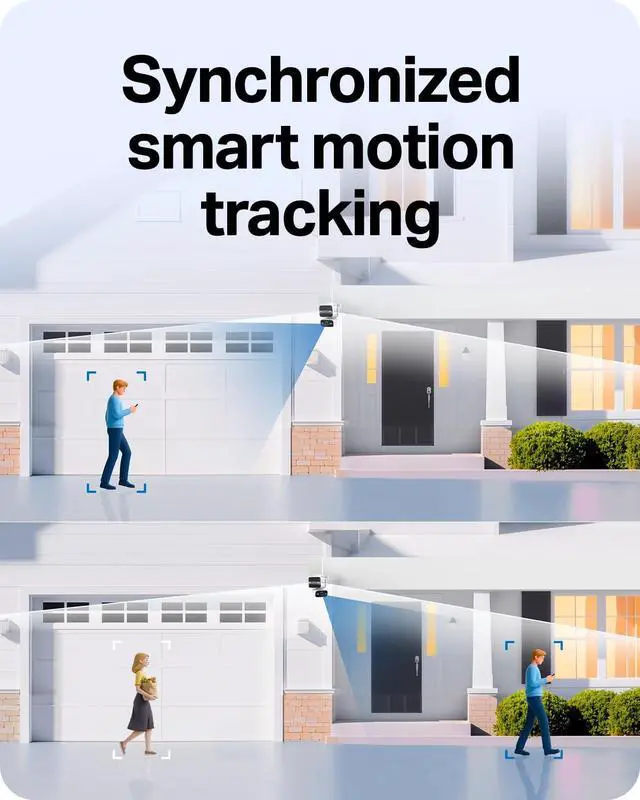 Alt view image 5 of 7 - Tapo 4K Outdoor Dual Lens Pan/Tilt PoE Security Camera, C575D
