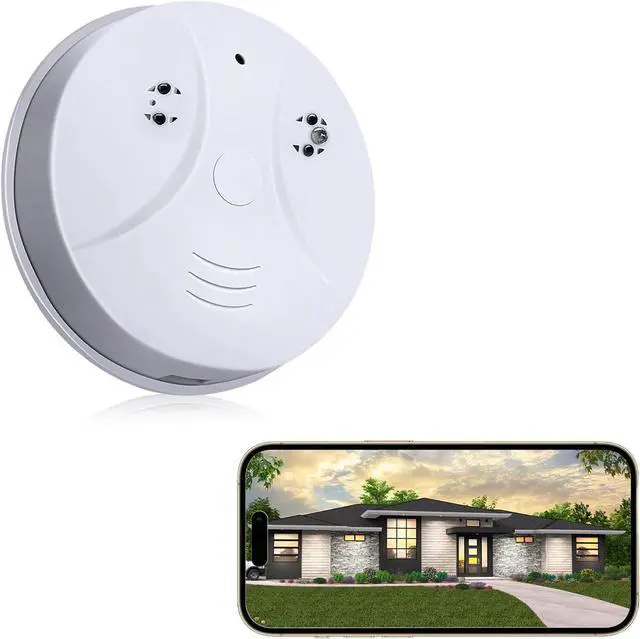 Main image of Security Camera 1080P Indoor with Smoke Detector,Nanny cam WiFi Indoor Camera Dome Surveillance System with Night Vision,Motion Detection, for Home,Business, Baby Monitor