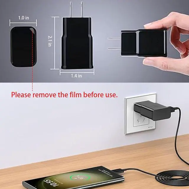 Alt view image 6 of 7 - Hidden Spy Camera, USB Charger Design, 1080P HD, Motion Detection, Loop Recording, WiFi, Indoor Home Security Nanny Cam, Black