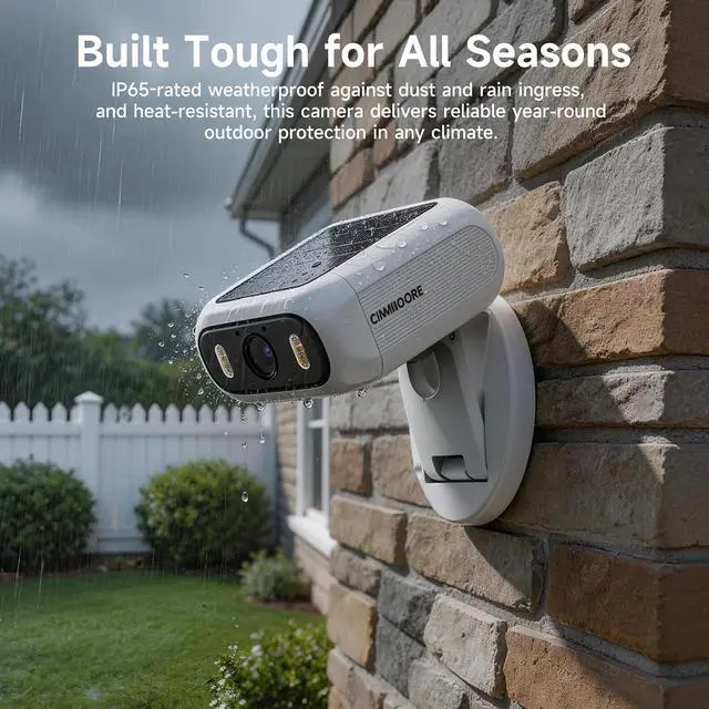 Alt view image 7 of 7 - 1080P Solar Security Camera, 4G LTE Cellular Security Camera Wireless Outdoor, with SIM Card, No WiFi, Magnetic Folding Mount, AI Motion Detection, Full Color Night Vision, Two-Way Audio