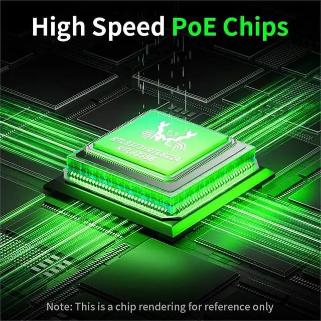 Alt view image 5 of 6 - 2.5Gb Web Managed PoE Switch Smart 8 Port .5GBASE-T with 10G SFP+,100W IEEE802.3af/at POE