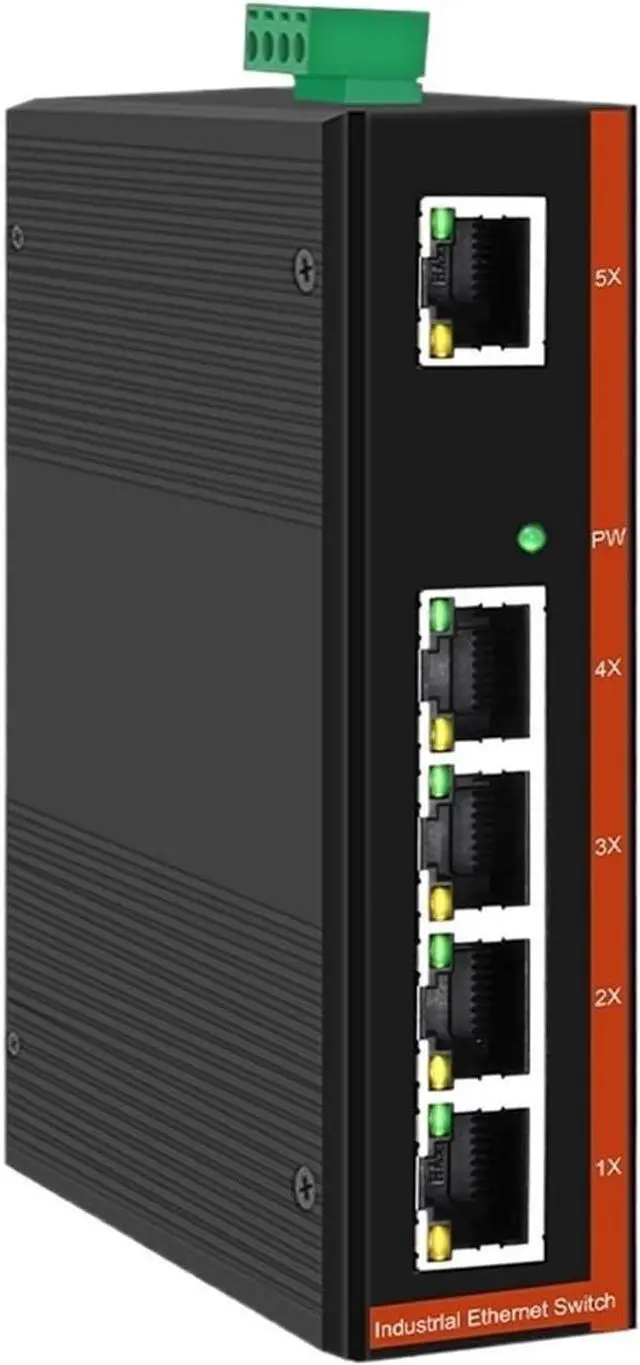 Main image of Industrial Ethernet Switch, 5/8 Port, Full Gigabit, 10/100/1000M,-40 to 85 °C, DIN-Rail, IP40, 6KV Protection(ONT-GYF3005)