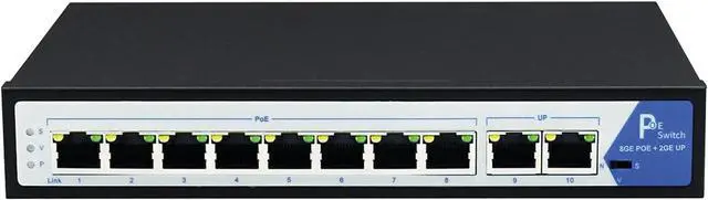 Main image of VALUE PoE+ Gigabit Ethernet Switch, 8+2 Ports