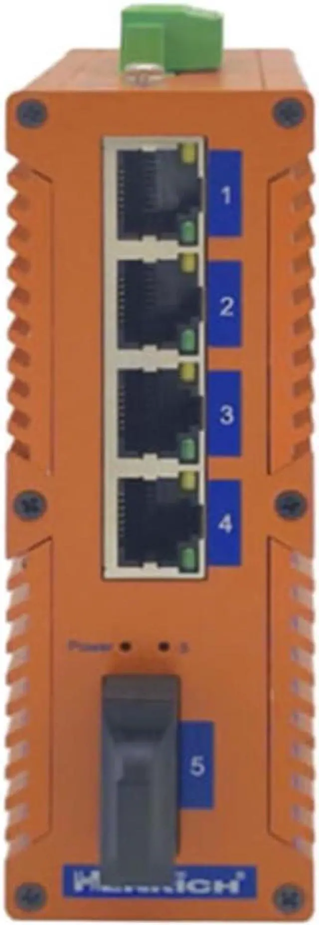 Main image of Henrich 4x1000Mbps Copper Port 1 Single-Mode SC Fiber Port Din-Rail Switch