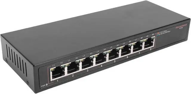 Alt view image 3 of 7 - Emoshayoga 8 Port 2.5G Gigabit Ethernet Switch with 40Gbps Capacity for Small Offices and Media Rooms, Silent Fanless Design (US Plug 100-240V)