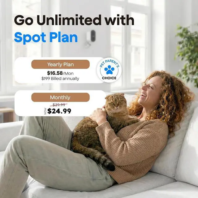 Alt view image 2 of 7 - Waggle Pack of 2 4G LTE Security Camera for RV, No Wi-Fi Needed, 2K HD, 300° Pan, 9000mAh Battery, PIR & AI Human Detection, Siren Alarm, Indoor/Outdoor Cam for Camping/Travel, Subscription Required