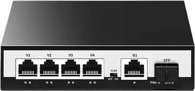 Main image of 6-Port Gigabit POE Switch 1000Mbps Active Network Switch 52W PoE+ for IP Cameras NVR Surveillance CCTV