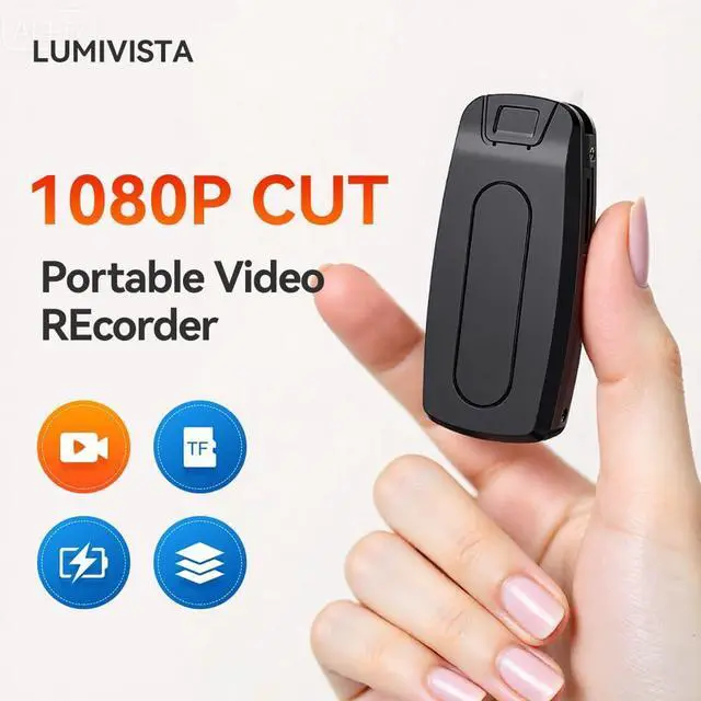 Alt view image 3 of 7 - Hidden Spy Camera Key, HD 1080P Mini Portable Black Secret Camera with 16GB Micro SD Card, Pocket Cam Recorder for Video & Audio Recording