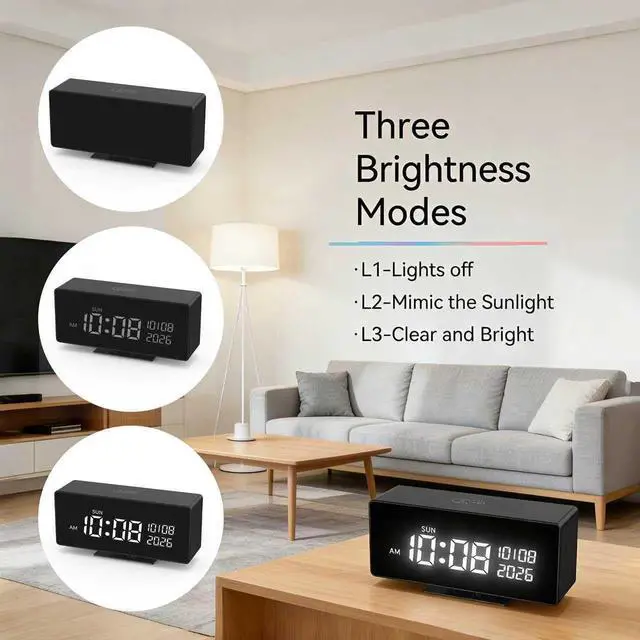 Alt view image 6 of 7 - Wireless Security Mini CameraIndoor Security Camera, Nanny Camera with 1080P HD Video,AI Motion Alerts,Digital Clock, Night Vision, 5G&2.4G, Bluetooth Setup,Local & Cloud Storage