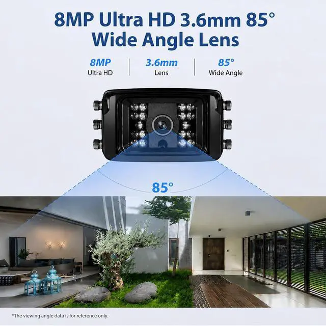 Alt view image 3 of 7 - MWRCTV 8MP 3.6mm Small POE IP Camera for NVR RTSP