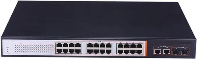 Main image of Business Ethernet switches Unmanaged PoE Switch 10/100Mbps 24 Port PoE Switch