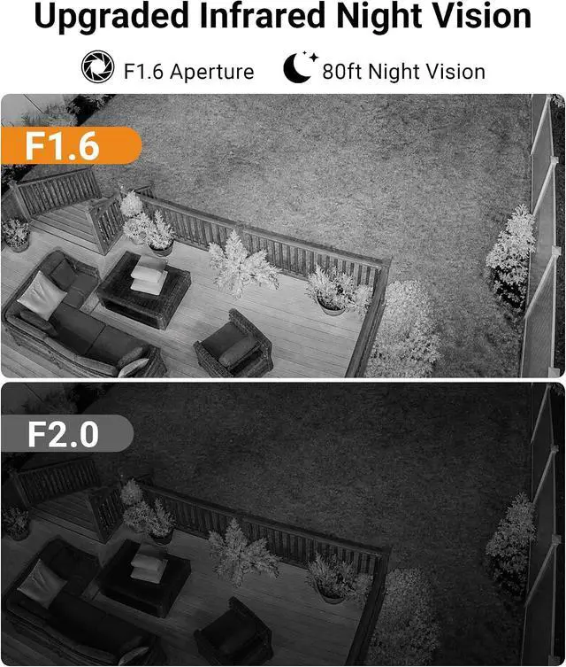 Alt view image 3 of 7 - Anlapus 4K 8CH Wired Security Camera System Outdoor, 8 x 8MP IP66 Pan Tilt CCTV Cameras for Home Security, Night Vision, AI Human Vehicle Detection, 360° Coverage, Audio Recording, 8CH 1TB HDD