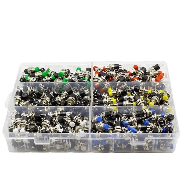 Alt view image 2 of 5 - 300pcs 7mm Momentary Push Button Switch Press The Reset Switch Momentary On Off Push Button Micro Switch Normally Open NO