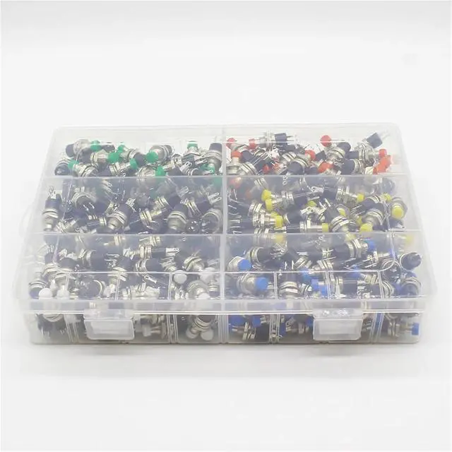 Alt view image 3 of 5 - 300pcs 7mm Momentary Push Button Switch Press The Reset Switch Momentary On Off Push Button Micro Switch Normally Open NO