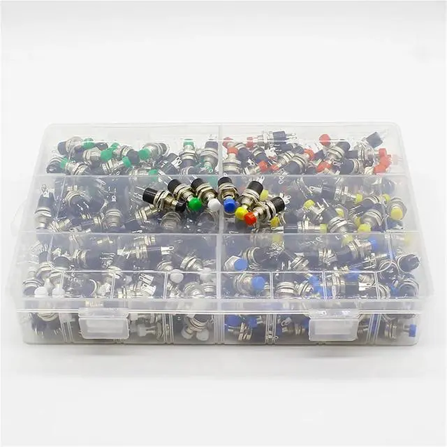 Alt view image 4 of 5 - 300pcs 7mm Momentary Push Button Switch Press The Reset Switch Momentary On Off Push Button Micro Switch Normally Open NO