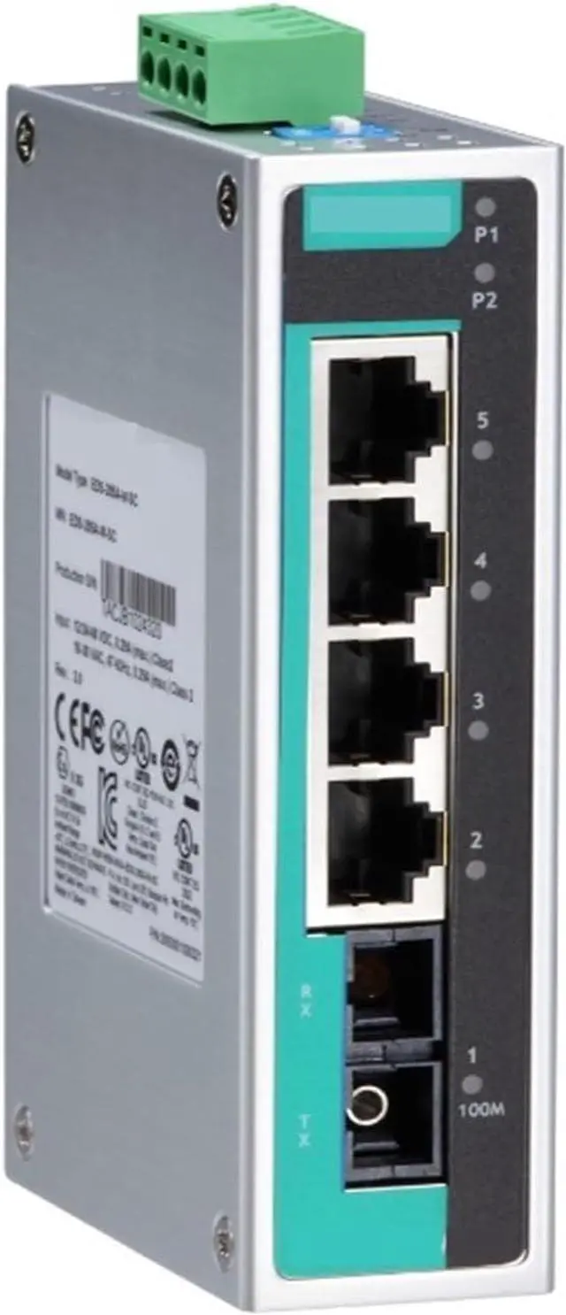 Main image of EDS-205A Series 5-port Compact Unmanaged Ethernet Switches EDS-205A-T, EDS-205A, EDS-205A-M-ST-T, EDS-205A-S-SC(EDS-205A)