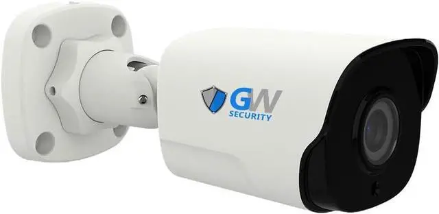 Main image of GW Security 4K 8MP TAA & NDAA Compliant Outdoor Indoor Face Recognition Human/Vehicle AI Detection Microphone PoE IP Weatherproof Bullet Security Camera (GW863701M)