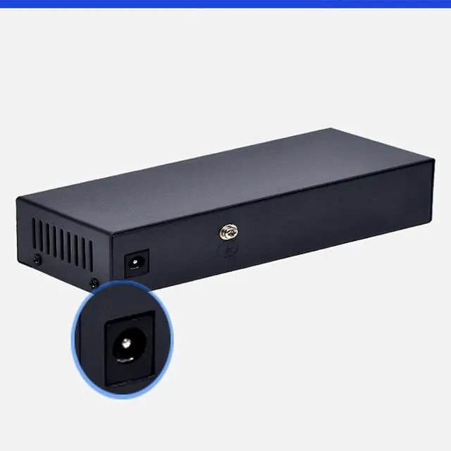 Alt view image 5 of 5 - 9 Port 8 PoE Injector 10/100mbps IEEE 802.3af/at Power Over Ethernet PoE Switch Without Power Adapter (Color : As Shown Size : One Size) (As Shown One Size)