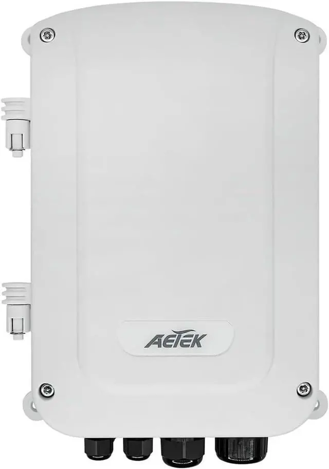 Alt view image 6 of 6 - H40-044-30-DC TAA Compliant Outdoor PoE+ Switch, 4-Port Gigabit IEEE 802.3at, 2 x 1G SFP Slots, 2 x Gigabit RJ45 Uplink Ports, 120W PoE Budget, IP67/IK10 Aluminum Housing, 6kV Surge Protection