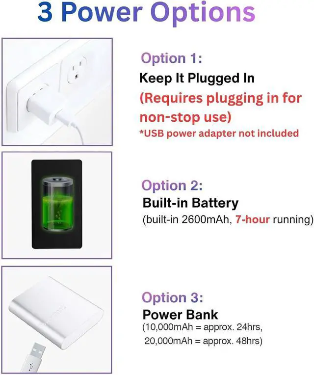 Alt view image 7 of 7 - XXAXX 2K WiFi Ultra HD Camera, with Night Vision, 2600mAh Battery, Black